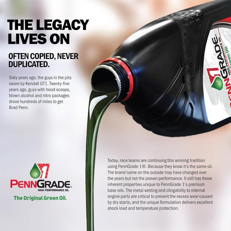 PennGrade 1 10W-40 Multi-Grade High Performance Oil, 6 Quarts