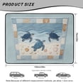 thumbnail image 7 of COEQINE Universal Car Trunk Mat All Weather Cargo Liner Floor Mat with Non-Slip Backing Scratch-proof Pet Cargo Mat Suitable for Most Car Models, Sea Turtle Beach Seashell Blue, 7 of 7
