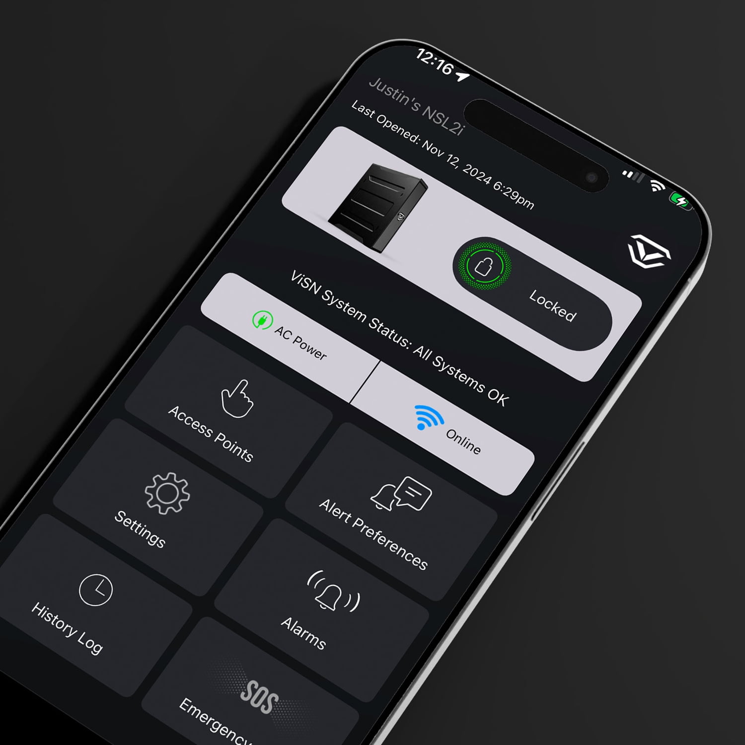 Vaultek Slider Series NSL2i Full-Size Quick Access Safe with ViSN WiFi Live Alerts, Biometric Scanner, Auto-Open, Mountable, & Anti-Theft Protection