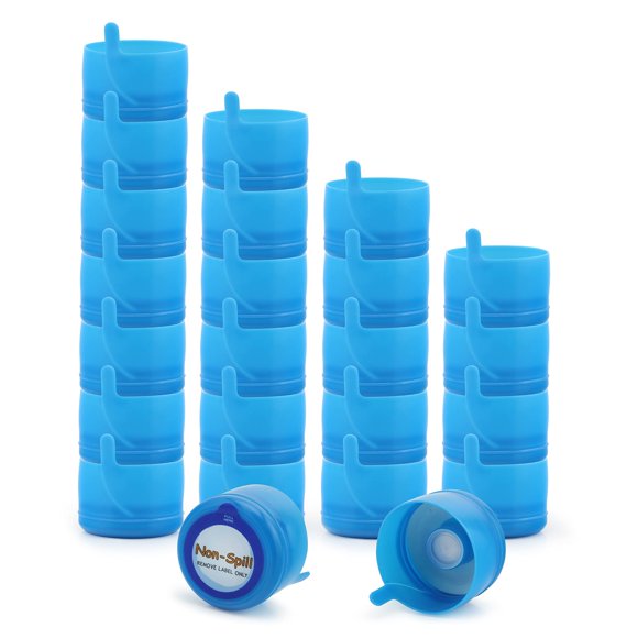 Cornucopia 3 and 5 Gallon Water Jug Replacement Caps (24-Pack), Multi-Use Parts Non Spill Lids for Water Dispenser Carboys
