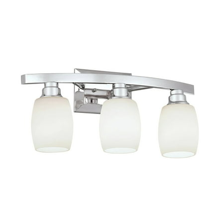 Allen + Roth 21 W 3-Light Bath Vanity Light Fixture by Kichler Chrome Finish
