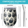 thumbnail image 5 of Halloween Pattern 12oz Stainless Steel Insulated Wine Tumbler with Lid and Straw – Double Wall Vacuum Mug for Hot & Cold Drinks, 304 Steel Interior, Sweat-Free Design. Trick or Treat !, 5 of 5