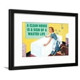 thumbnail image 4 of A Clean House is a Sign of a Wasted Life - Funny Poster, Framed Art Print Wall Art by Ephemera, 4 of 5