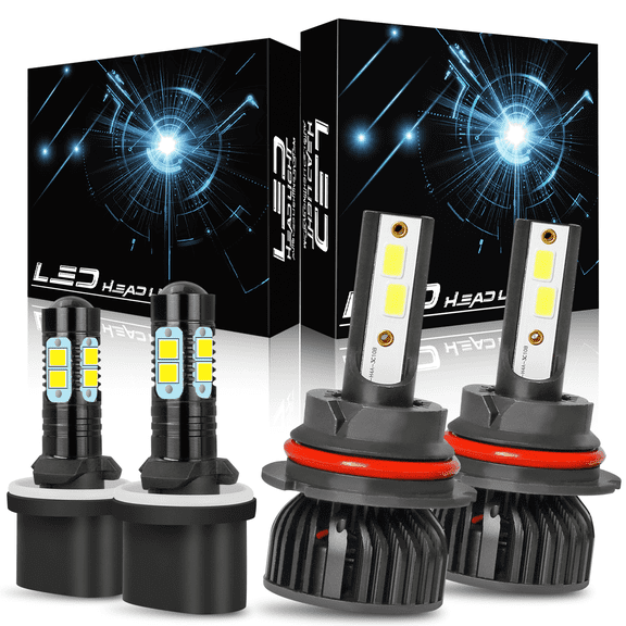 For 2003-2004 Nissan Xterra LED Headlight High Low Beam Fog Light Set 6000K 4pcs