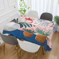 thumbnail image 2 of Yayeee Tablecloths 60" x 90" Rectangle Wrinkle Resistant Party Table Cover, Flowers and Leaves, 2 of 8