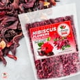 thumbnail image 4 of Hibiscus Flowers 1lb (16oz) Premium, All Natural, Triple Cleaned, 4 of 8