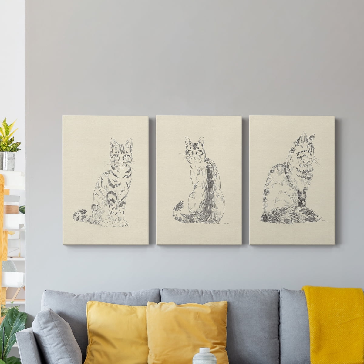 House Cat IV Premium Gallery Wrapped Canvas - Ready to Hang - 18 x 27 Each