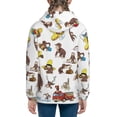 thumbnail image 5 of Curious George Boys' Hoodie Realistic 3d Print Graphic Hooded Sweatshirts With Drawstring, 5 of 5