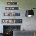 thumbnail image 2 of OY VEY Vintage Plastic Street Sign yiddish german ouch expression pain | Indoor/Outdoor |  24" Wide, 2 of 4