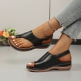 thumbnail image 6 of Dakaela Orthopedic Wedge Sandals for Women Comfortable Walking Dressy Slides 2026 Ladies Platform Slingback Casual Shoes Indoor Outdoor Black 7, 6 of 9
