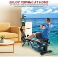 thumbnail image 5 of Rowing Machines for Home,Water Rowing Machine with Digital Monitor,Tablet Holder,App Compatible,Ergonomic Rower for Full Body Workout,380 Lbs Capacity, 5 of 7
