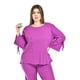 thumbnail image 5 of Set de lino con botones decorativos Roman Fashion /Tallas Extras, 0230 (Morado) violeta 42, 5 of 6