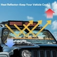 thumbnail image 4 of GarronmavisCoconut Tree Windshield Flag Sunshade Sun Shade Heat Shield Sun Visor Mat Compatible with Jeep Wrangler Rubicon Sahara TJ JK JKU 2 Door & 4 Door Life is Better at the Beach, 4 of 6