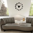 thumbnail image 4 of 3D DIY Wall Clock Modern Design Silent Large Digital Acrylic Self Adhesive Wall Clock Sticker For Living Room Decor, 4 of 5