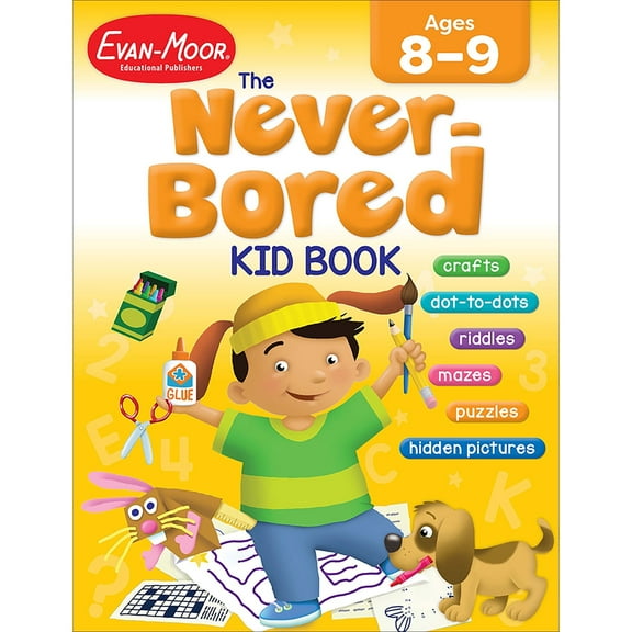 Evan-Moor The Never-Bored Kid Book, Age 8 - 9 Workbook