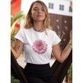 thumbnail image 2 of Pink Daisy Flower T-Shirt Women -SPIdeals Designs, Female XX-Large, 2 of 4