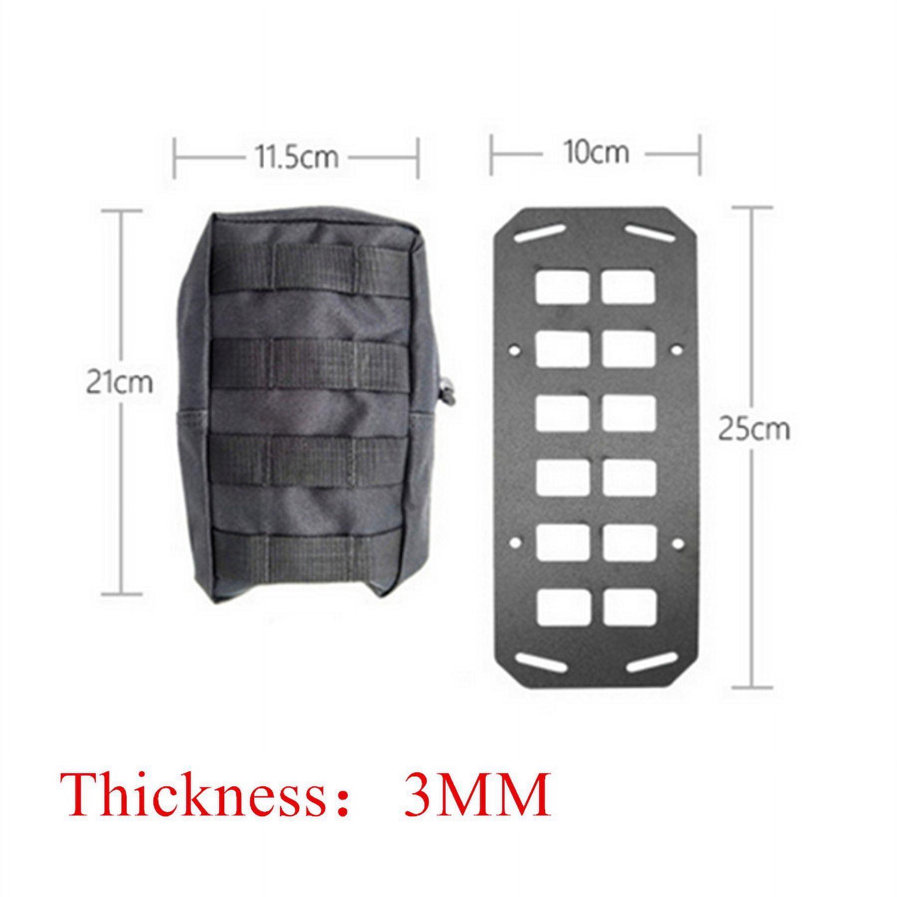 Acaige Tactical Rigid Molle Panel Vehicle Car Seat Side Back Gun Rack Display Storage