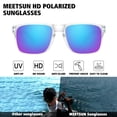 thumbnail image 2 of Gafas de Sol MEETSUN Polarizadas con Protección UV400 y Montura Transparente, 2 of 6