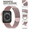 thumbnail image 5 of YuiYuKa Compatible With Apple Watch Bands 38mm 42mm 40mm 44mm 41mm 45mm Ultra 49mm，Adjustable Strap Magnetic Wristbands Milanese Loop Mesh Apple Wristwatches Bands for iwatch series 8 7 6 Se 5 4 3 2 1, 5 of 9