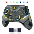 thumbnail image 3 of EasySMX X15 Wireless Bluetooth Gaming Controller for PC, Switch, Steam, Android, and iOS, with Hall Effect Joysticks and Triggers, RGB Lighting, Turbo Function, and Customizable Back Keys, 3 of 16