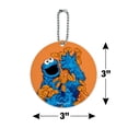 thumbnail image 6 of Sesame Street Vintage Cookie Monster Round Luggage ID Tag Card Suitcase Carry-On, 6 of 8