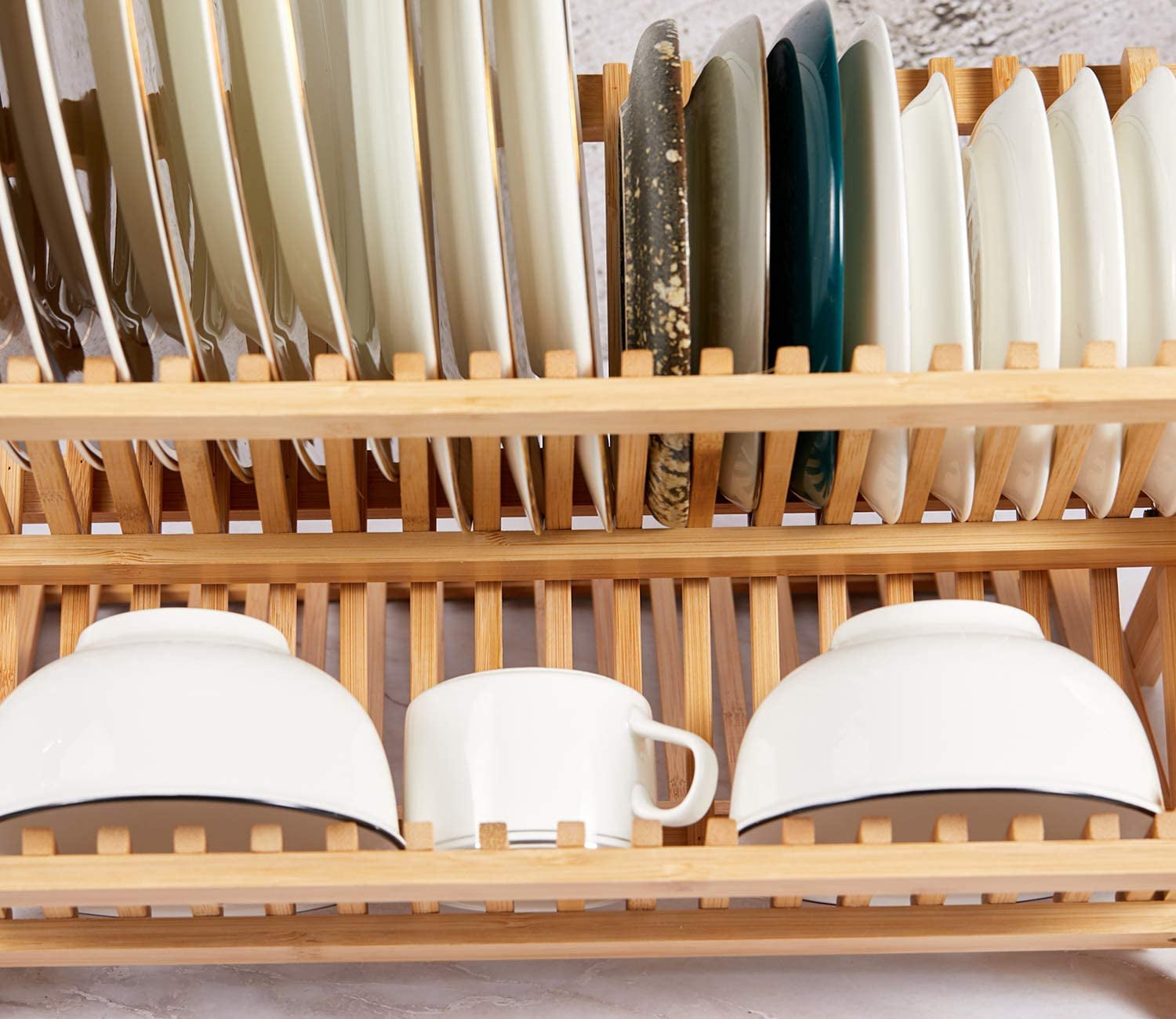 Collapsible Bamboo Dish Drying Rack – Totally Bamboo