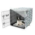 thumbnail image 5 of Plane Dog Crate Cover, Hand Drawn Airplanes and Clouds in the Sky, Easy to Use Pet Kennel Cover Small Dogs Puppies Kittens, 7 Sizes, Dark Blue Grey Eggshell, by Ambesonne, 5 of 6
