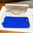 thumbnail image 5 of Solid Phone Case with Wristband Stand, Camera Lens Protection, Shockproof Silicone Soft Case for iPhone 13 Pro Max, Klein Blue, 5 of 12