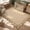 Brown, variant on HIWEAVER Pink 9' x 12' Scalloped Washable Area Rug for Living Room Modern Solid Geometric Accent Throw Carpet for Bedroom Non-Slip Floor Cover Room Home Decor