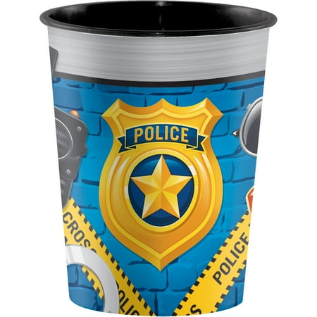 Keepsake Cup - Police Party Plastic Keepsake Cup, 1 pk