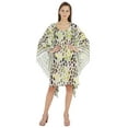 thumbnail image 5 of Moomaya WoMen's Short Hoodie Kaftan Loose Tunic Kimono Sleeve Mini Beach Cover Up Dress, 5 of 7