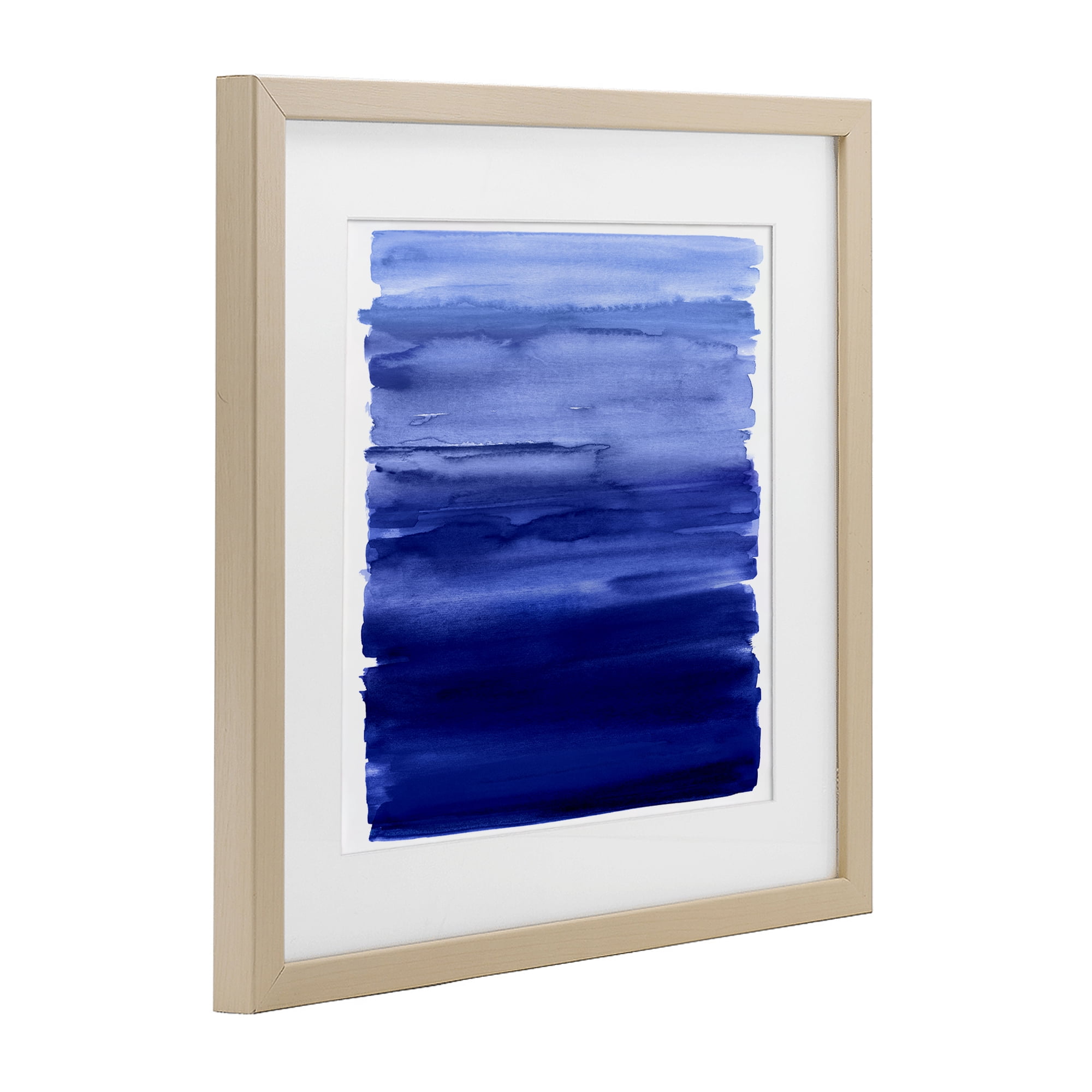 Stupell Industries Indigo Ombre Gradient Birch Framed Print Under Glass, design by Allie Corbin