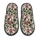 thumbnail image 1 of Balery Leopard Dots Pantuflas de Casa de Felpa Silenciosas con Diseño Estampado, Zapatillas Cómodas Antideslizantes de Algodón para Interior-Large, 1 of 8