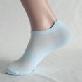 thumbnail image 2 of Ankle Socks - Sports Socks Breathable Mesh Running Socks Women's Summer Color Thin Boat Socks, Socks for Women,Color: Blue Size: One Size, 2 of 5