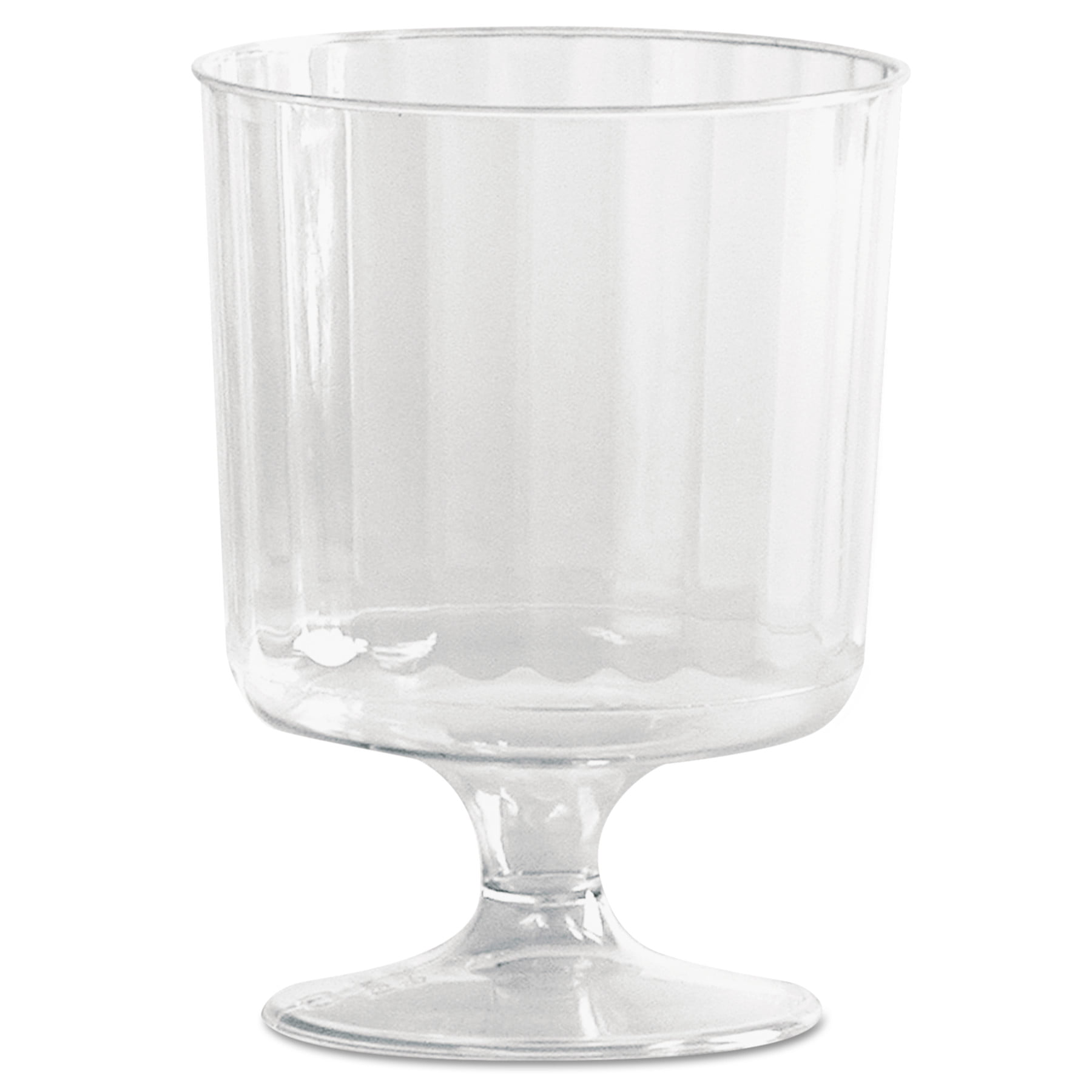 Stock Your Home 5 oz Clear Plastic Wine Glass (40 Pack) - BPA Free &  Recyclable - Shatterproof Wine Goblet - Disposable & Reusable Cups for  Champagne, Dessert, Food Samples, Catering, Weddings 