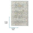 thumbnail image 5 of Livabliss Area Rugs for Living Room, 3x7 Beckham Traditional Medium Gray Runner Rug, Bedroom Dining Room Home Decor Stain Resistant Carpet (2'7" x 7'3" Runner), 5 of 6