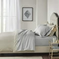 thumbnail image 2 of Madison Park 4-Piece 600 Thread Count Pima Cotton Sheet Set, Cal King - Light Grey, 2 of 5