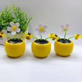 thumbnail image 2 of HUGFEGWE Solar Shaking Head Sunflower Rose Ladybug Bee in Colorful Pots, Bobblehead Solar Car Dashboard Decor Portable Suncatchers Exquisite Design with Light Beautifully Crafted CJB91-7077, 2 of 8