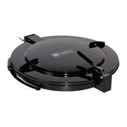 New Pig Outdoor Latching Drum Lid with Fast-Latch Ring, For 55 Gallon Steel Drums, Outdoor Use, 28" L x 25" W x 6" H, Black, DRM1111-BK