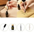 thumbnail image 2 of Retro Feather Dip Pen Kits with Replacement Pen Nib and Ink, Antique Dip Pen, 2 of 19
