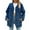 Dark Blue, variant on LYXSSBYX Jackets for Women Clearance Women's Fashion Color Lapel Look Slimmer Sleeve Denim Jacket