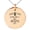 Rose, variant on Rose Gold Stainless Steel Mama Llama No Time For Drama Small Medallion Circle Charm Pendant Necklace