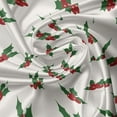 thumbnail image 5 of Ambesonne Christmas Window Valance, Holly Berries, 54" X 18", Red Green White, 5 of 5