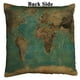 thumbnail image 2 of ABPHQTO Funda de almohada de lentejuelas de sirena reversible con patrón de mapa del mundo de estilo vintage, funda de cojín para decoración del hogar, 50x50 cm ABPHQTO FishPillow-QQ-115-20x20, 2 of 2
