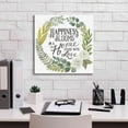 thumbnail image 5 of Epic Graffiti 'Happiness Blooms' by Deb Strain, Giclee Canvas Wall Art, 18"x18", 5 of 8