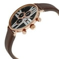 thumbnail image 4 of Men's Swiss Quartz Multifunction Leather Rose-Tone Strap Watch, 4 of 8