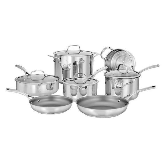 Batería de Cocina Cuisinart 11 piezas Forever Acero Inoxidable
