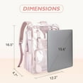 thumbnail image 5 of DAKIMOE Clear Backpack for School Stadium Bookbag Transparent Book Bag Large 17'', 5 of 6
