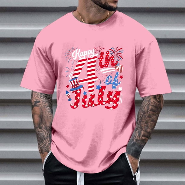 Tops para hombre, blusas y camisas de cuello redondo y manga corta para hombre, tops casuales de cuello redondo y manga corta con estampados especiales para hombre.
