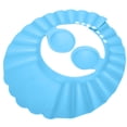 thumbnail image 2 of Gorro de baño con champú para baby shower, protector solar de silicona para el cabello, protección auditiva para niños, azul, 2 of 13